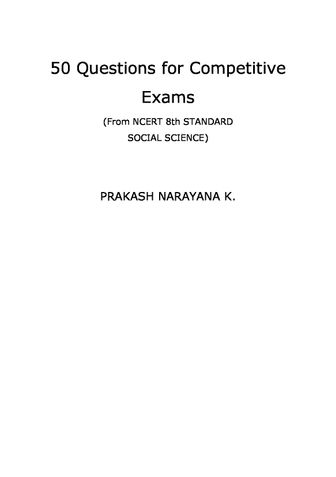 50 Questions for Competitive Exams