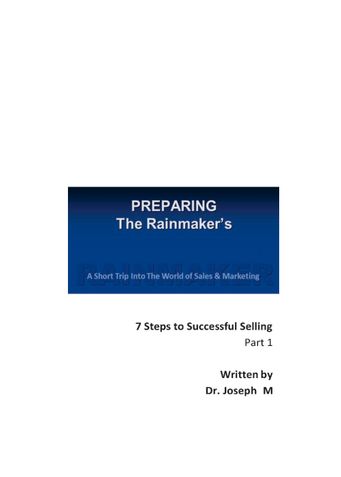 Preparing Rainmakers