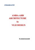 AMBA-AHB ARCHITECTURE In VLSI DESIGN
