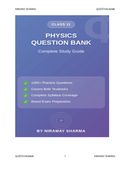 PHYSICS QUESTION BANK