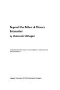 Beyond the Miles : A Chance Encounter
