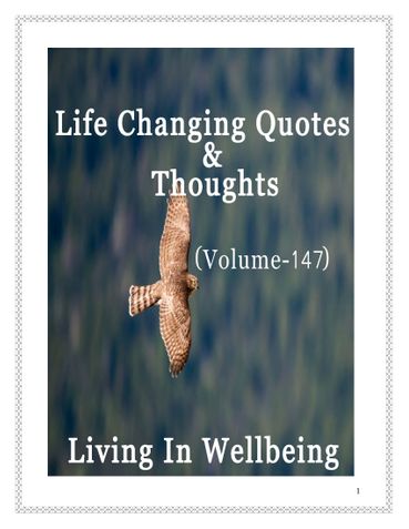 Life Changing Quotes & Thoughts (Volume 147)