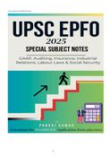 UPSC EPFO/APFC 2025 : Special subject Book