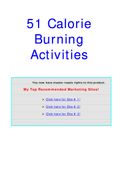 51 calorie burning activities