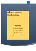 Advancements in Biochemistry
