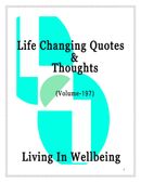 Life Changing Quotes & Thoughts (Volume 197)