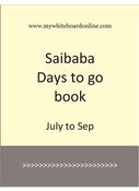 Saibaba Days to go Book