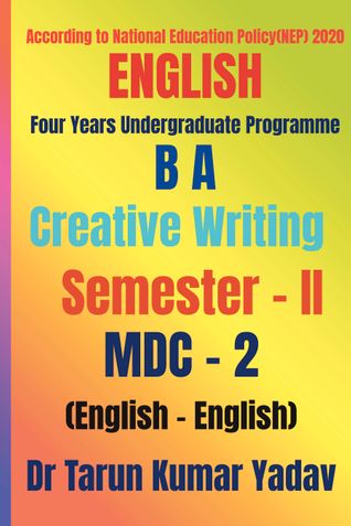 Creative Writing (Semester - II, MDC - 2)
