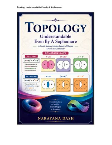 Topology Understandable Even By a sophomore