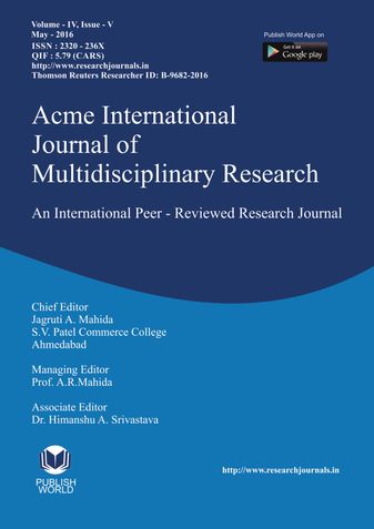 Acme International Research Journal (May - 2016)
