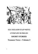 ICSE EXCELSIOR STUDY NOTES  LITERATURE IN ENGLISH