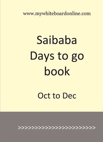 Saibaba Days to go Book