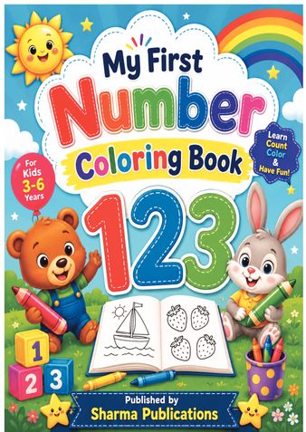 My First Number Coloring Book