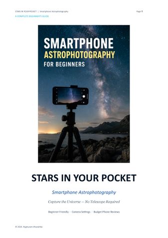 Smartphone astrophotography for Beginners