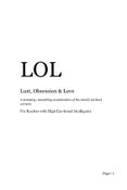 LOL: Lust, Obsession & Love
