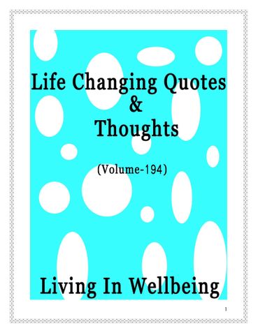Life Changing Quotes & Thoughts (Volume 194) | Pothi.com