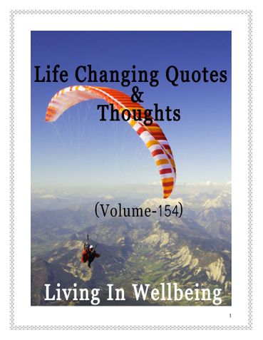 Life Changing Quotes & Thoughts (Volume 154)