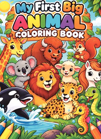 My First Big Animal Coloring Book