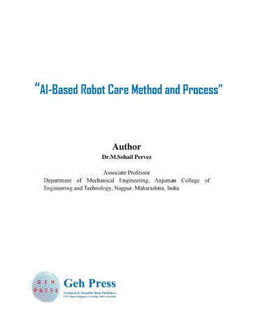 AI-Based Robot Care Method and Process