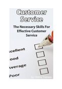 Customer Service Course - Necessary Skills For Effective Customer Service