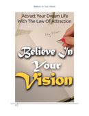 Believe In Your Vision