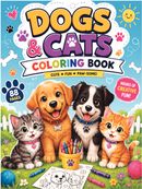 Dogs & Cats Coloring Book