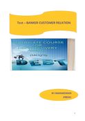 TEST ON BANKER CUSTOMER RELATIONS