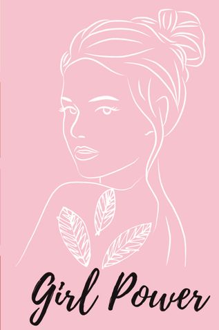 Girl Power - Pink  NoteBook Journal for Girls, Women