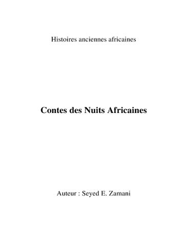 Contes des Nuits Africaines