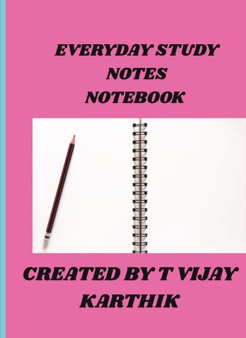 EVERYDAY STUDY NOTES NOTEBOOK