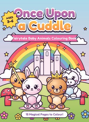 Tiny Tales Colouring Book: Cute Fairytale Baby Animals for Little Artists