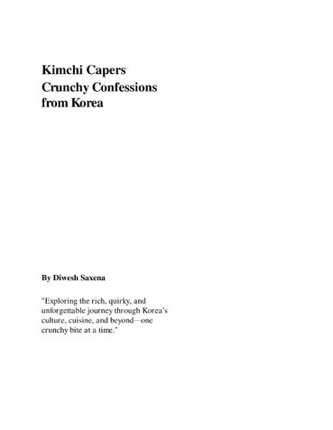 Kimchi Capers