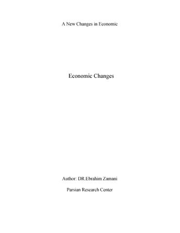 Economic Changes
