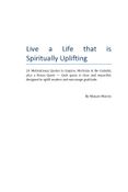 Live a Life that is Spiritually Uplifting