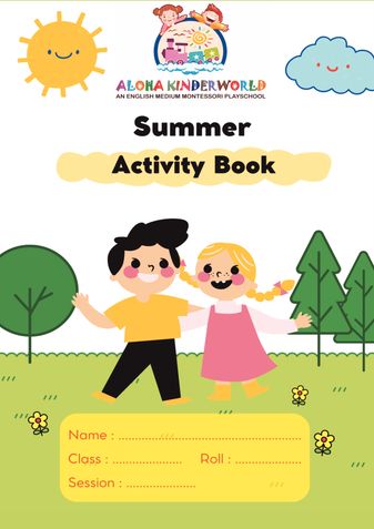 Summer Activity worksheet book for LKG