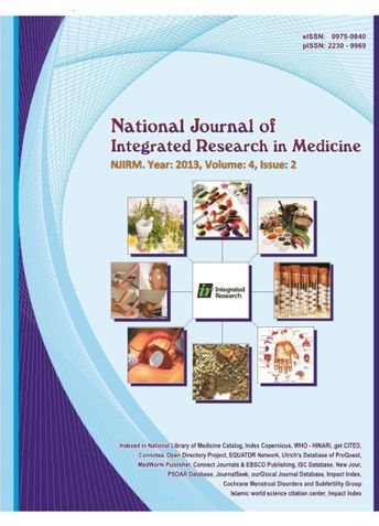 National Journal of Integrated Research in Medicine,