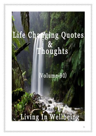 Life Changing Quotes & Thoughts (Volume 90)