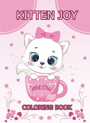 Kitten Joy Coloring Book For Kids