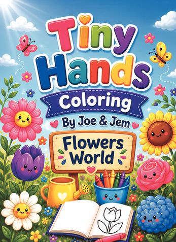 Tiny Hands Colouring: Flowers World
