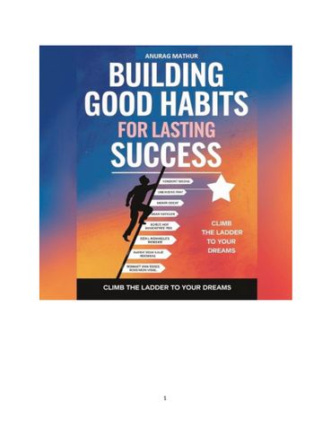 BUILDING GOOD HABITS FOR LONG-LASTING SUCCESS