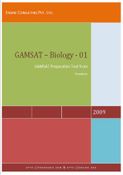 GAMSAT - Biology - 01