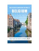 What You Need to Know Before You Travel to Belgium