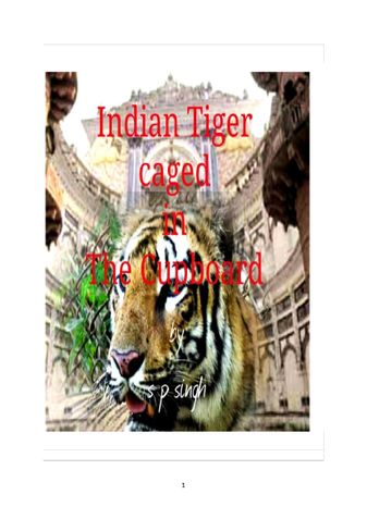 Indian Tiger caged in the Cupboard