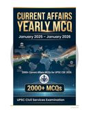 Current Affairs Yearly MCQ 2025–2026: 2000+ Current Affairs MCQs for UPSC CSE 2026 with explanations
