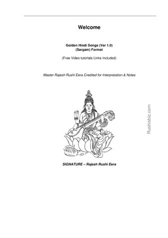 PDF - Golden Hindi Songs (Ver 1.0) (Sargam) Format