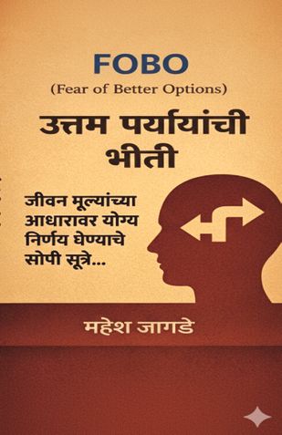 FOBO  (Fear of Better Options)   उत्तम पर्यायांची भीती - जीवन मूल्यांच्या आधारावर योग्य निर्णय घेण्याचे सोपी सूत्रे...