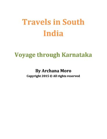Travels in South India