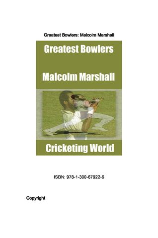 Greatest Bowlers: Malcolm Marshall