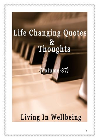 Life Changing Quotes & Thoughts (Volume 87)