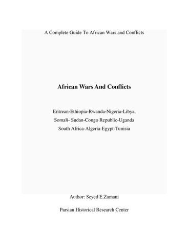 African Wars And Conflicts